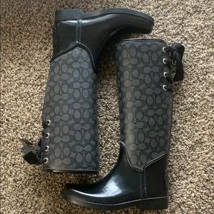 Women’s coach rain boots